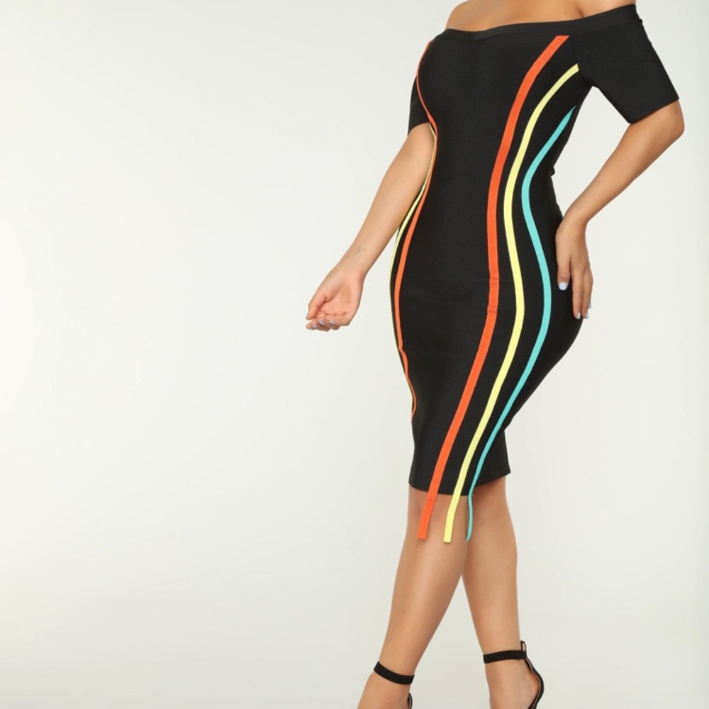 Fashion Nova Frame Your Look Bandage Dress